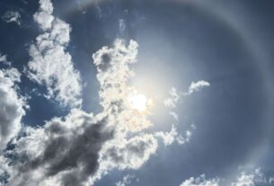 Halo solar de 22° visto em Brasília não indica chuva, afirma meteorologista