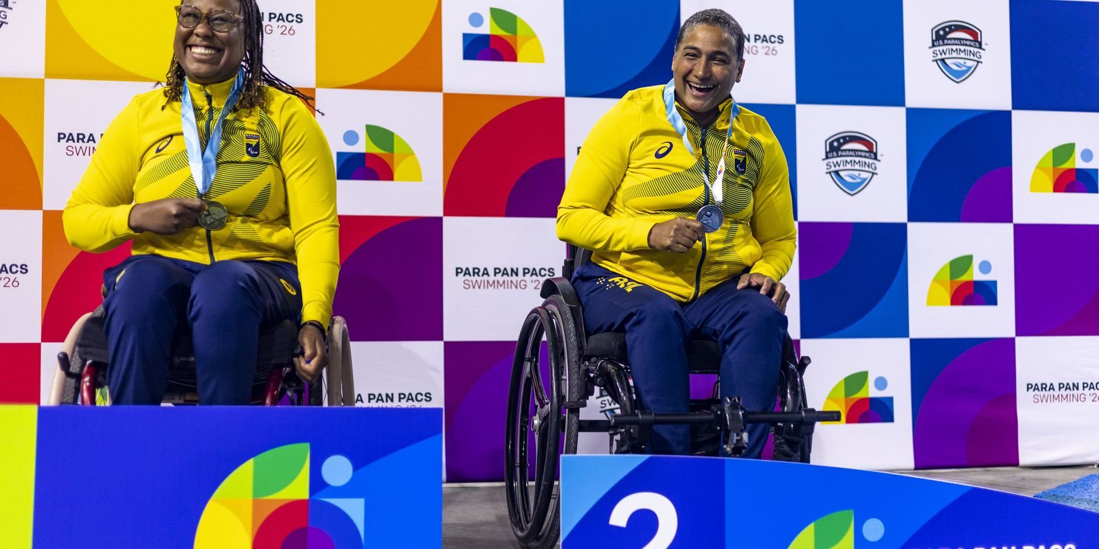 Parapan-Pacífico de natação: Brasil estreia com dois ouros, duas pratas e recorde das Américas