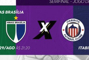 Minas Brasília x Itabirito: semifinal do Brasileirão Feminino A2 ao vivo neste sábado (29)