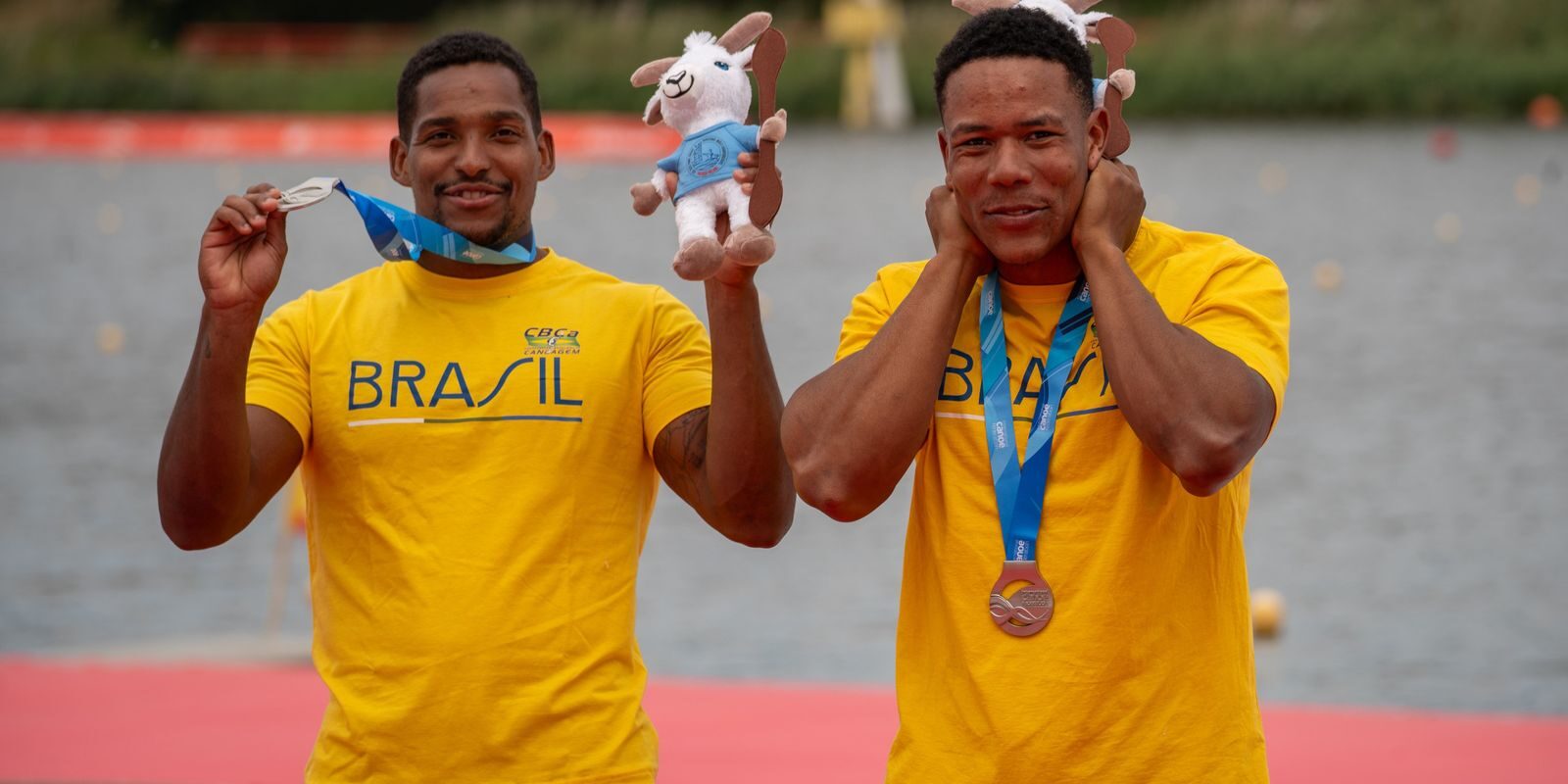 Jacky Godmann e Gabriel Nascimento ficam com a prata no C2 500m do Mundial de Canoagem em Poznań