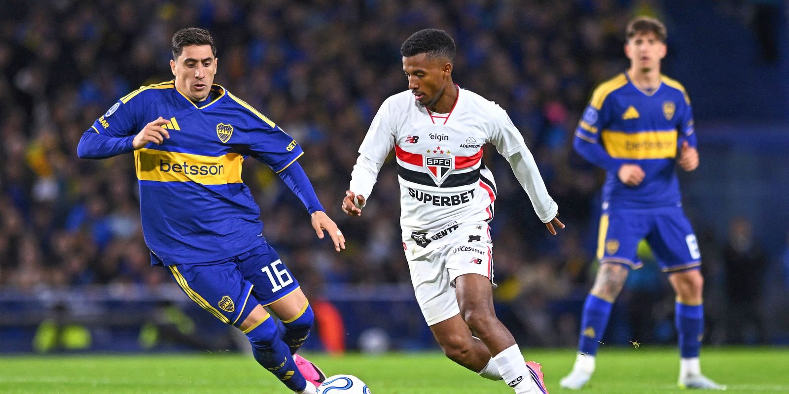 Merentiel, ex-Palmeiras, marca e Boca vence São Paulo por 1 a 0 na Bombonera pelas quartas da Sul‑Americana