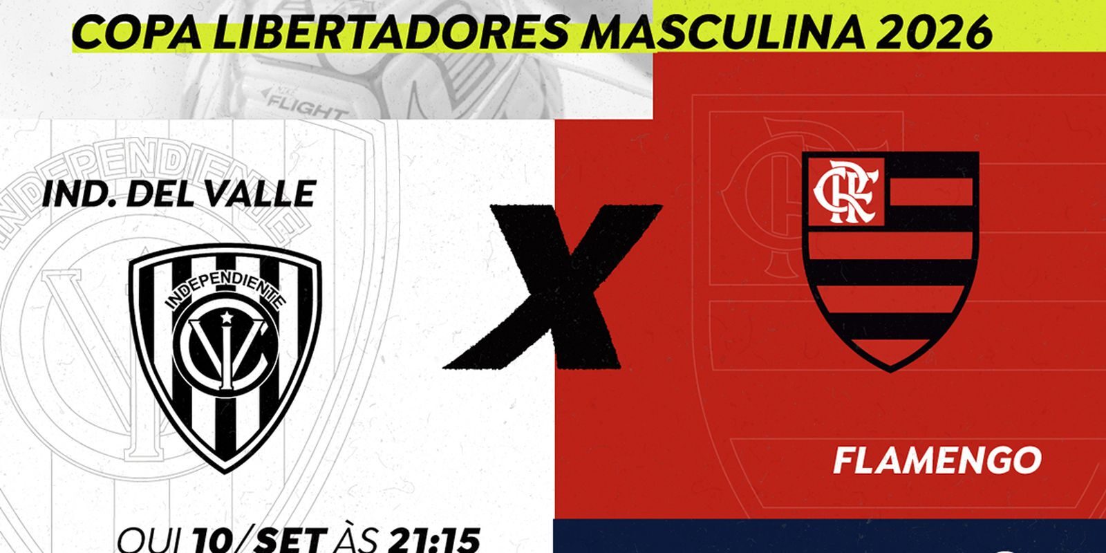 Independiente del Valle x Flamengo: transmissão ao vivo pela Rádio Nacional nesta quinta (10) às 21h15