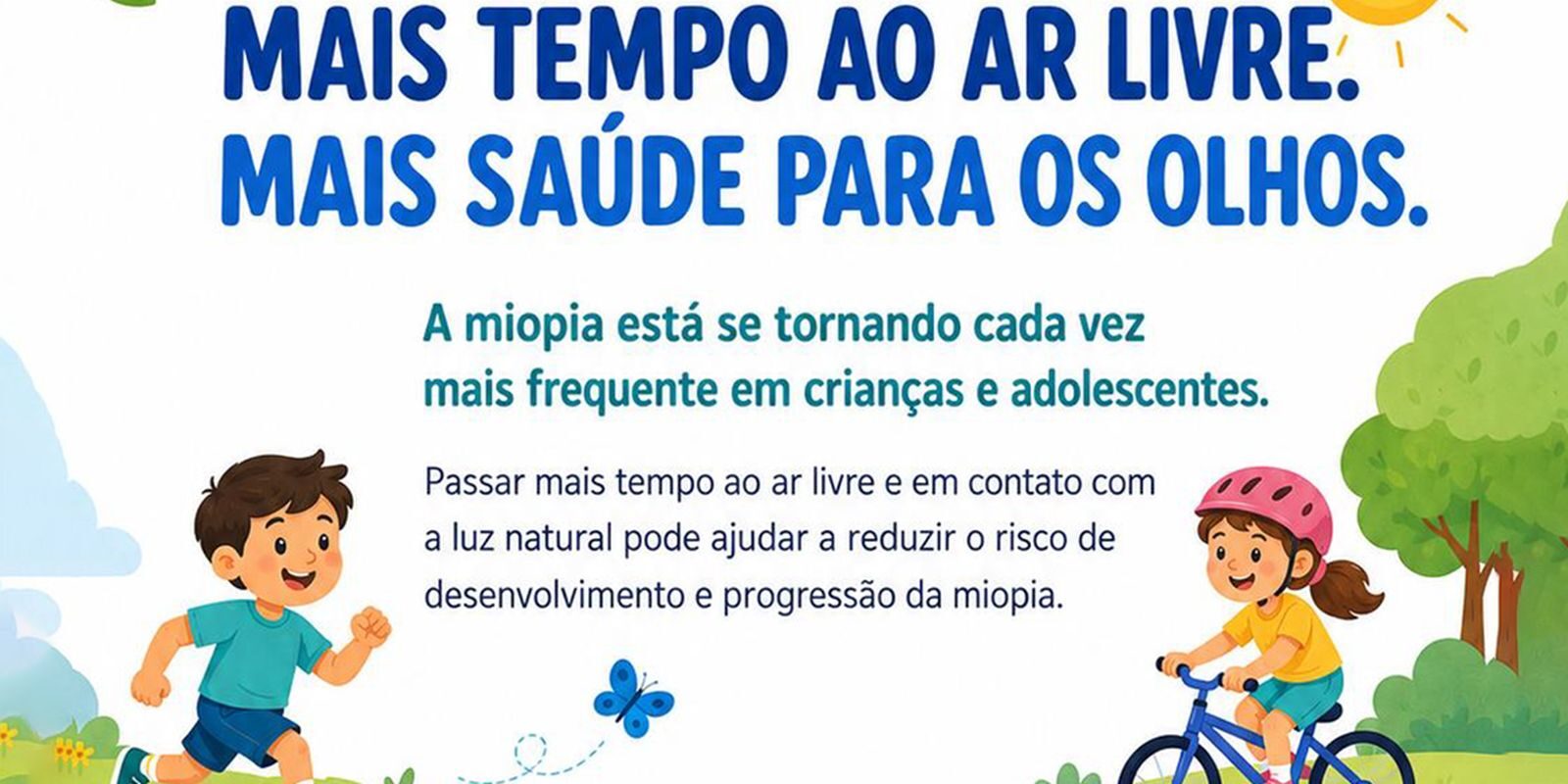 Oftalmologistas lançam cartilha e alertam para redução do tempo de telas e mais horas ao ar livre para crianças