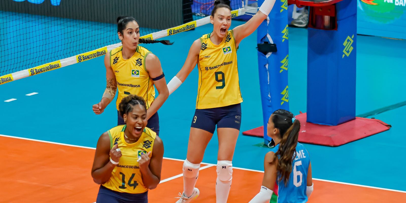 Seleção feminina de vôlei vence Argentina, conquista Pré-Olímpico Sul-Americano e garante vaga em Los Angeles 2028