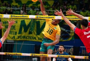 Brasil estreia com vitória sobre o Chile no Sul-Americano masculino de vôlei