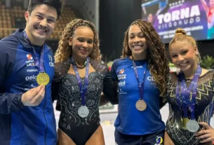 Brasil encerra etapa da Copa do Mundo de Ginástica em Szombathely com cinco medalhas no último dia