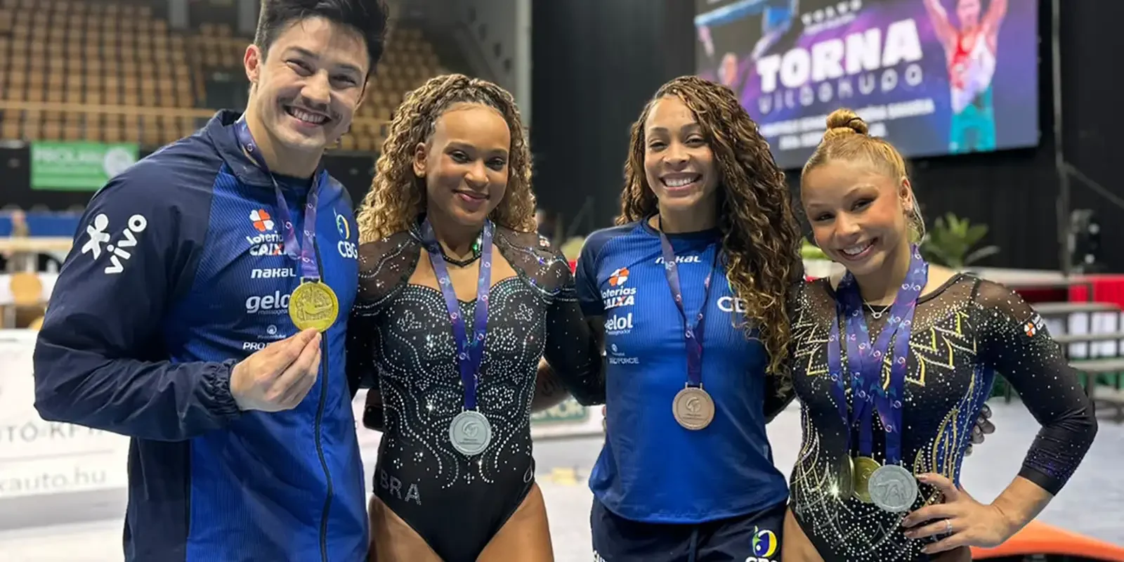 Brasil encerra etapa da Copa do Mundo de Ginástica em Szombathely com cinco medalhas no último dia