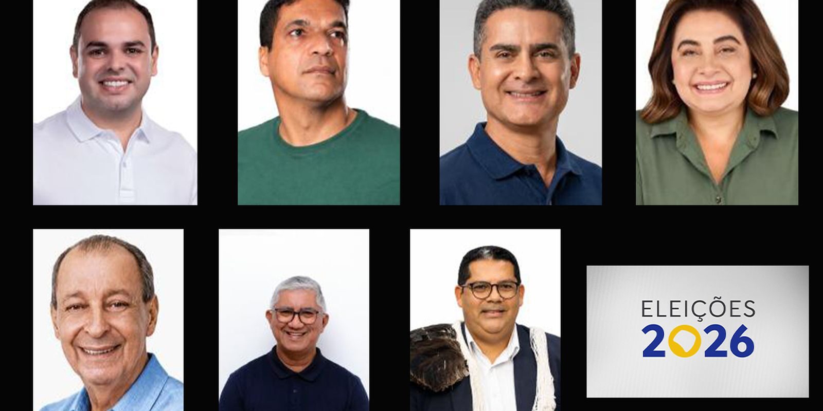 Amazonas: sete candidatos disputam o governo em 2026; confira nomes e dados do eleitorado