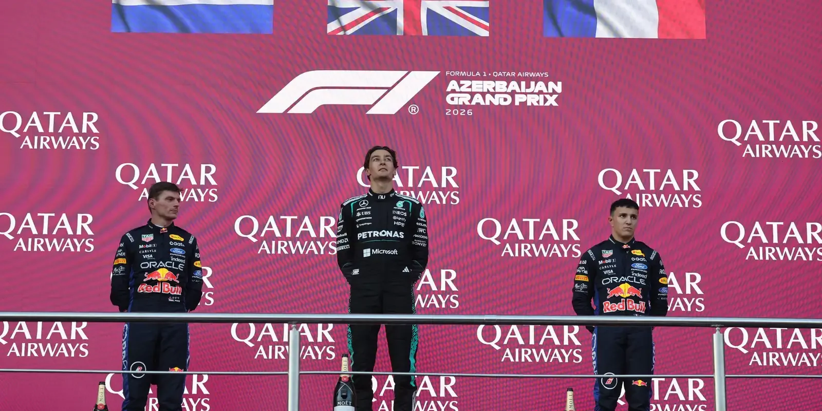 George Russell vence GP do Azerbaijão por 0,196s sobre Verstappen e reduz diferença para Antonelli