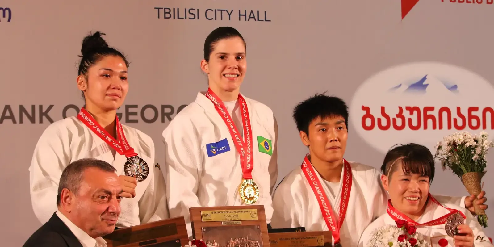 Brasil fatura três ouros no Mundial Paralímpico de Judô em Tbilisi