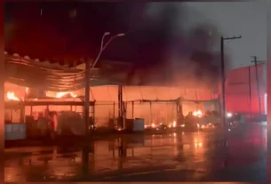 Incêndio atinge pavilhão de frutas do Ceagesp e danifica 320 boxes; não há vítimas