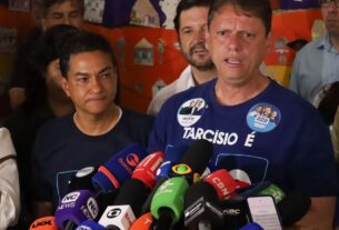 Tarcísio de Freitas é reeleito governador de São Paulo com 62,8% e promete novas entregas